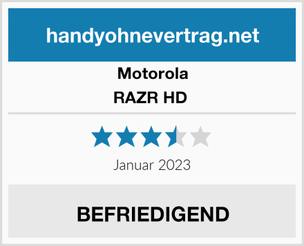 Motorola RAZR HD  Test