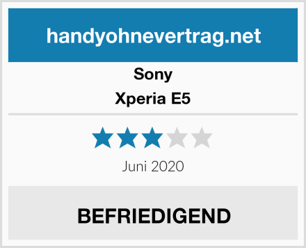 Sony Xperia E5 Test