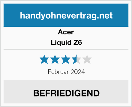 Acer Liquid Z6 Test