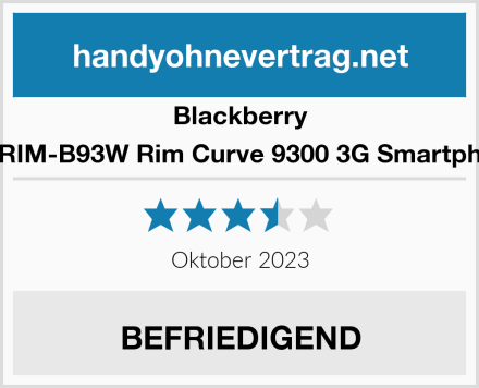 Blackberry BT-RIM-B93W Rim Curve 9300 3G Smartphone Test